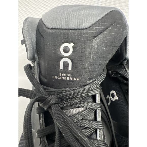 On Cloud Women’s Cloudrock Waterproof Hiking Trail Boots Size 8.5 Black - Picture 8 of 12